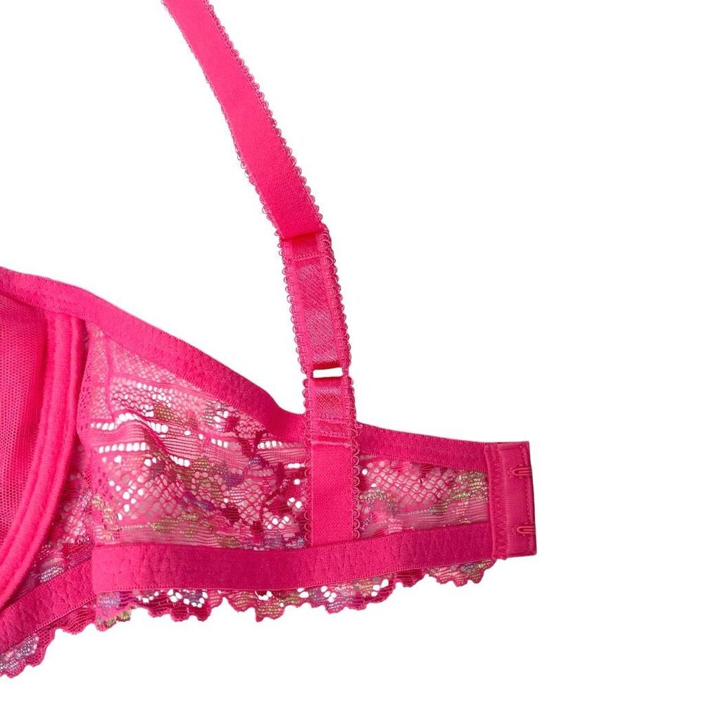 Wacoal Embrace Lace Underwire Bra Size 36D pink - Picture 3 of 8